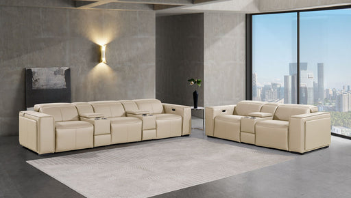 1224 - 8-Piece Modular Power Reclining Sofa & Loveseat Set In With 5 Power Recliners & Power Headrests - R&R Furniture Gallery (Fountain Valley, CA)