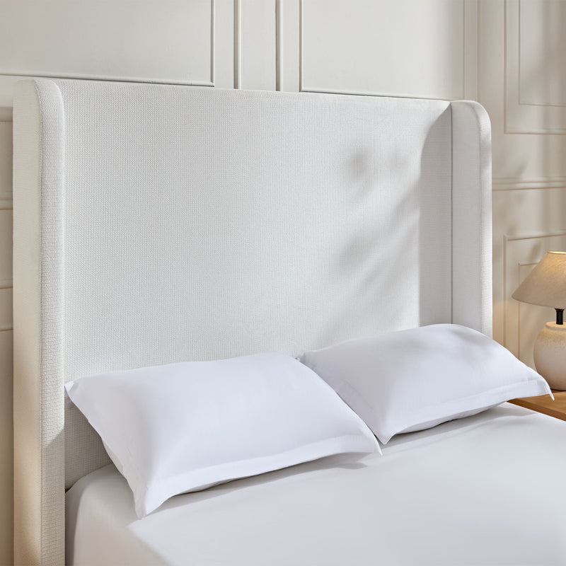Harper - Tall Headboard Upholstered Bed / High Headboard / Elegant Simplicity / No Box Spring Needed - R&R Furniture Gallery (Fountain Valley, CA)