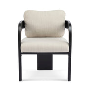 Dining Chairs With Pillow Back (Set of 2) - Beige / Black - R&R Furniture Gallery (Fountain Valley, CA)