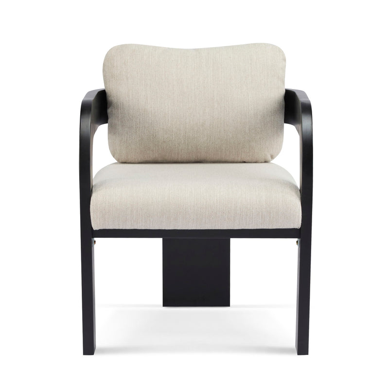 Dining Chairs With Pillow Back (Set of 2) - Beige / Black - R&R Furniture Gallery (Fountain Valley, CA)
