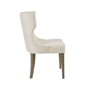 Elegant Design Dining Chair Polyester - Cream - R&R Furniture Gallery (Fountain Valley, CA)