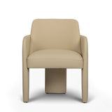 Leo - Performance Vegan Leather Dining Chair - Taupe - R&R Furniture Gallery (Fountain Valley, CA)