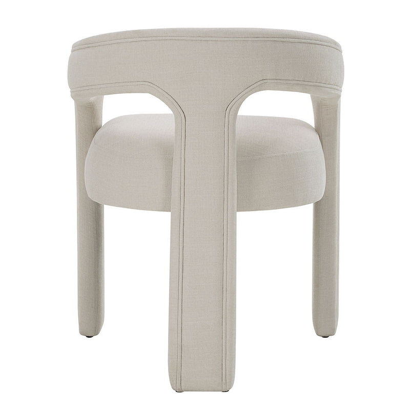 Gamarya - Side Chair (Set of 2) - White Chenille - R&R Furniture Gallery (Fountain Valley, CA)