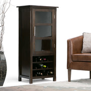 Avalon - High Storage, Wine Rack Cabinet - R&R Furniture Gallery (Fountain Valley, CA)