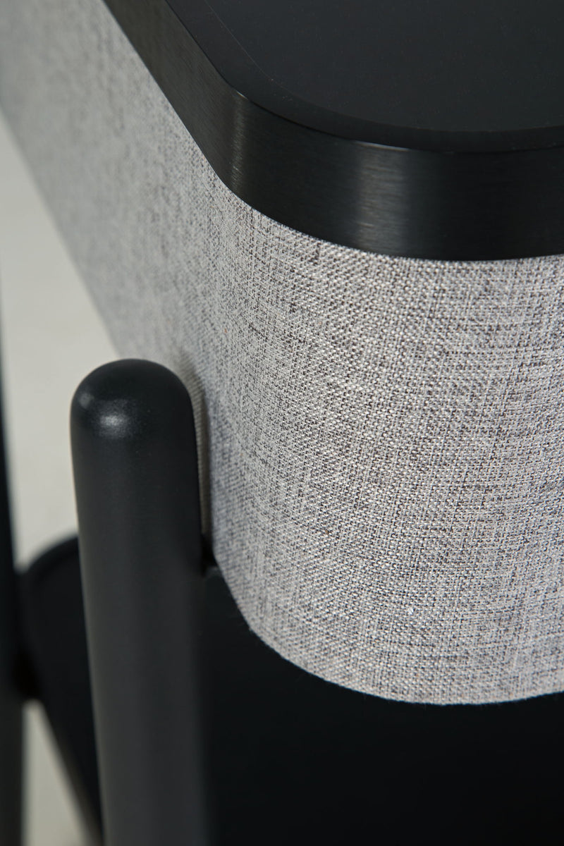 Jorvalee - Accent Table with Speaker - Gray / Black - R&R Furniture Gallery (Fountain Valley, CA)