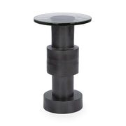 Callen - Round Accent Table - Antique Nickel - R&R Furniture Gallery (Fountain Valley, CA)