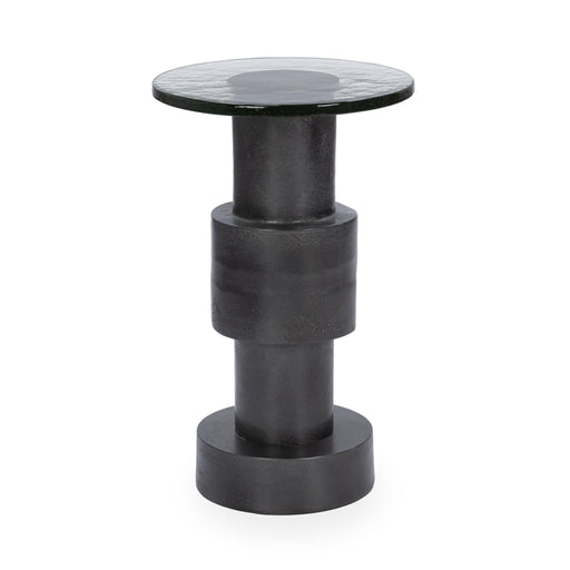 Callen - Round Accent Table - Antique Nickel - R&R Furniture Gallery (Fountain Valley, CA)