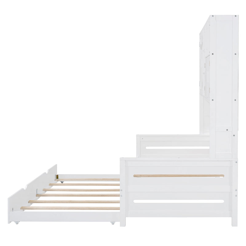 Daybed With All-In-One Cabinet And Shelf - R&R Furniture Gallery (Fountain Valley, CA)