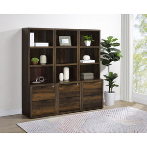 Geary - 3 Piece Wall Unit Bookcase Set With USB Storage