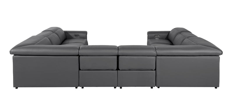 1126 - 8-Piece U-Shaped Sectional Sofa In With 4 Power Recliners & Power Headrests