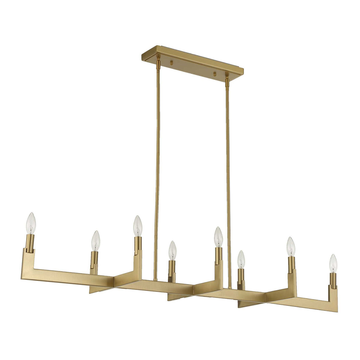 Cordoba - 8 Light Linear Chandelier - Gold