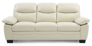 Glory Furniture Marta stationary sofa with plush fabric and wide armrests, shown in a modern living room setting.