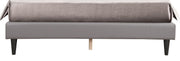 Button tufted upholstered bed by Glory Furniture with a cozy, plush design perfect for comfortable bedrooms.