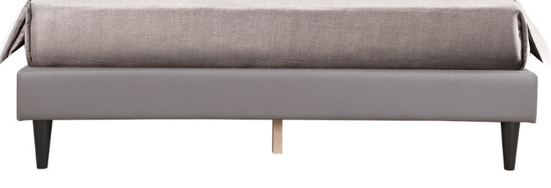 Button tufted upholstered bed by Glory Furniture with a cozy, plush design perfect for comfortable bedrooms.