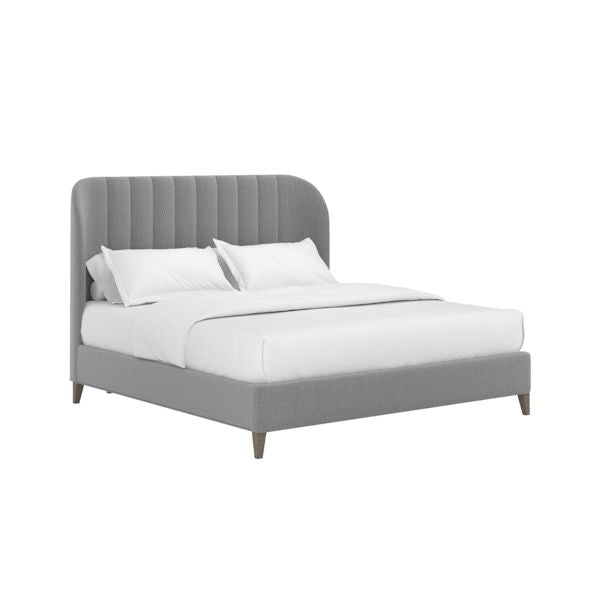 Dante Queen Wide Channel Uph Bed-Slate