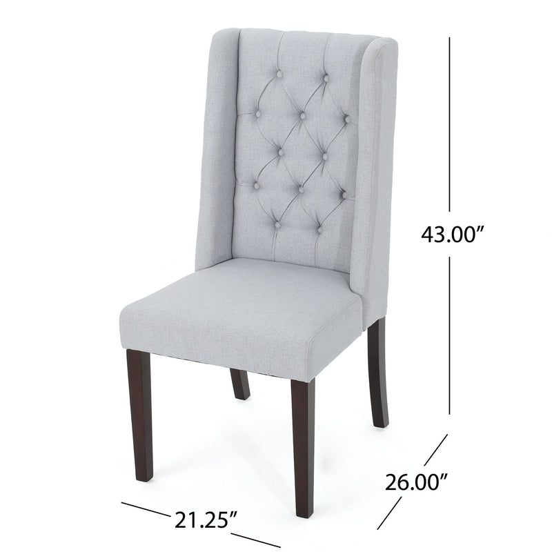 Sophisticated Tufted Dining Chair With High Back Design - R&R Furniture Gallery (Fountain Valley, CA)