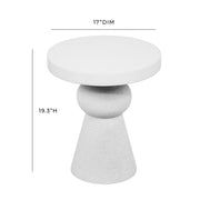 Lupita - Side Table - White - R&R Furniture Gallery (Fountain Valley, CA)