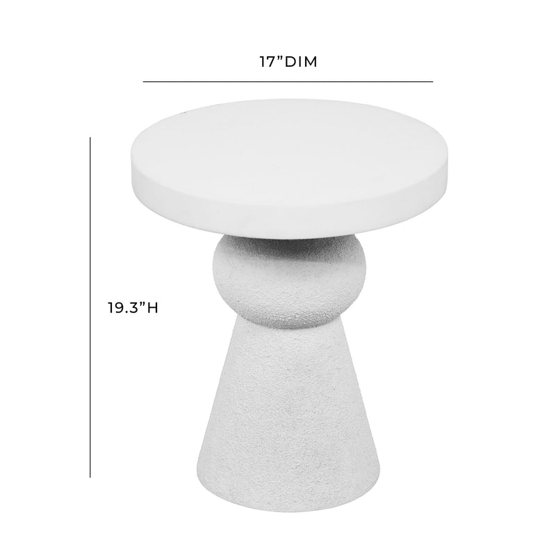 Lupita - Side Table - White - R&R Furniture Gallery (Fountain Valley, CA)