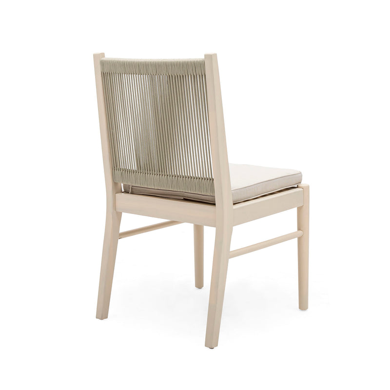 Cordoba - Dining Chair (Set of 2) Comfortable Armless Chairs - Beige - R&R Furniture Gallery (Fountain Valley, CA)