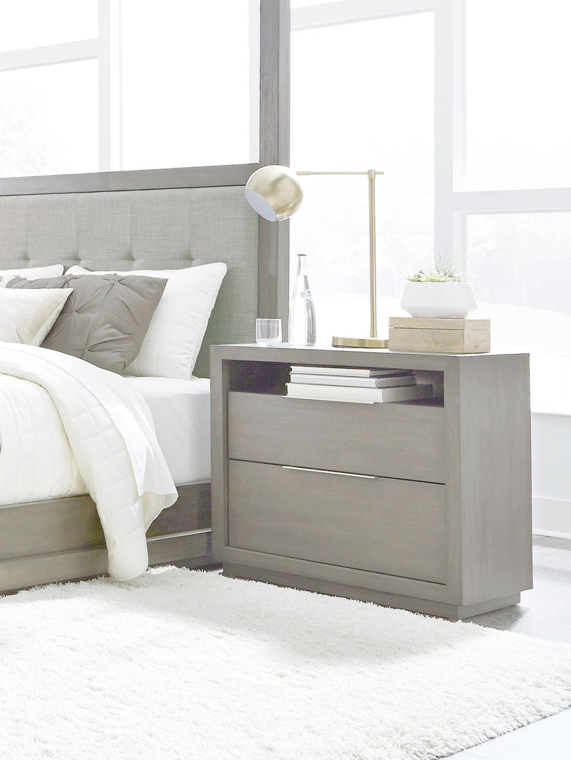 Oxford Two-Drawer Nightstand in Mineral