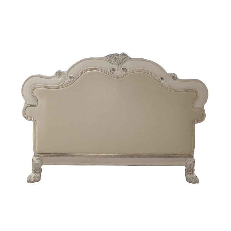 Dresden - Loveseat With 3 Pillows - Synthetic Leather & Bone White - R&R Furniture Gallery (Fountain Valley, CA)