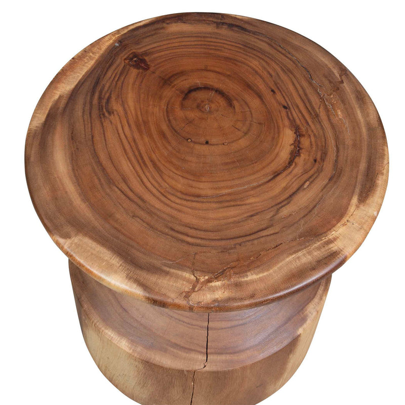 Lynx - Hourglass Accent Table - Dark Brown