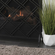 Noble House elegant fireplace screen with decorative metal design, serving as a protective barrier for your fireplace.