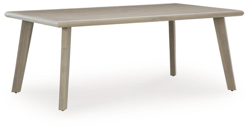 Cliff Trails - Rectangle Dining Table With Umbrella Option - Beige - R&R Furniture Gallery (Fountain Valley, CA)