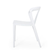 Set of two Noble House Orchid chairs with modern design and wooden legs, perfect for dining or living room decor.