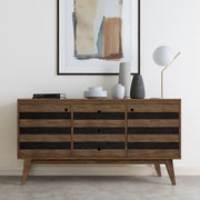 Clarkson - Sideboard Buffet - Rustic Natural Aged Brown - R&R Furniture Gallery (Fountain Valley, CA)