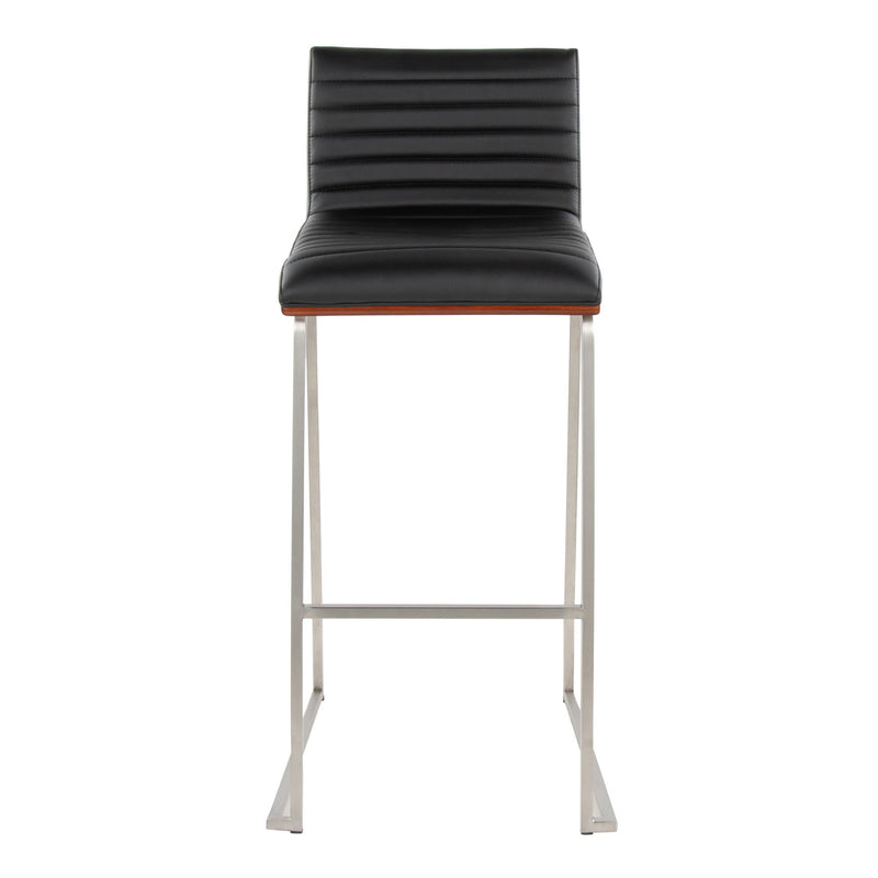 Mason Mara - Contemporary Fixed Height Barstool (Set of 2)