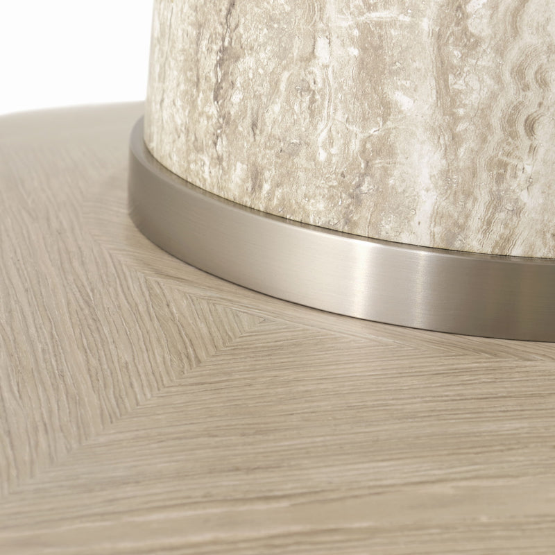 Lotus Bay - 40" Round Gathering Table - Sand - R&R Furniture Gallery (Fountain Valley, CA)