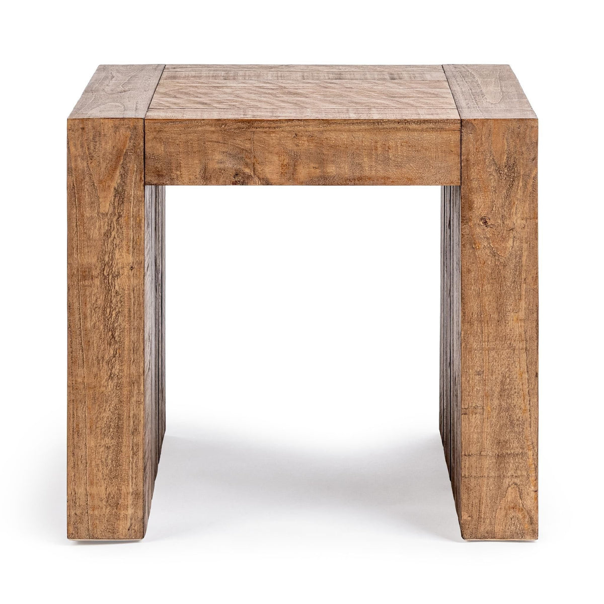 Classic Home Clayton coffee table with wooden top and metal legs, ideal for living room decor.