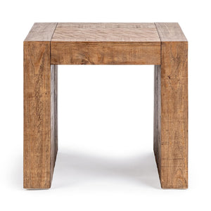 Classic Home Clayton coffee table with wooden top and metal legs, ideal for living room decor.
