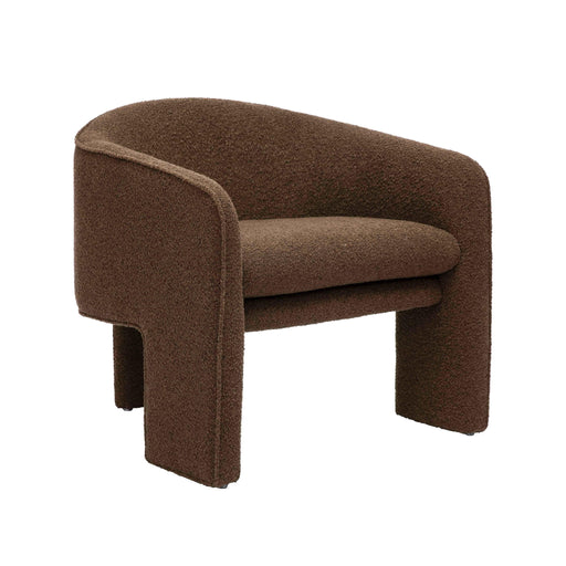 Marla - Boucle Accent Chair - Chocolate Brown - R&R Furniture Gallery (Fountain Valley, CA)