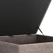 Owen - Multifunctional Square Coffee Table Storage Ottoman - R&R Furniture Gallery (Fountain Valley, CA)