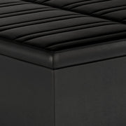 Ellis - Coffee Table Storage Ottoman Contemporary Design - R&R Furniture Gallery (Fountain Valley, CA)