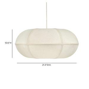 Josephine - Oblong Pendant Lamp - White