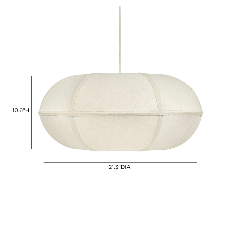 Josephine - Oblong Pendant Lamp - White