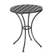 Noble House Yearn 3-piece outdoor bistro set with a round table and two chairs, ideal for patio or garden seating.