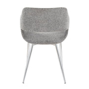 Lumi Source Margarite contemporary dining chair set of 2 with sleek design and cushioned seats for modern kitchen or dining room.