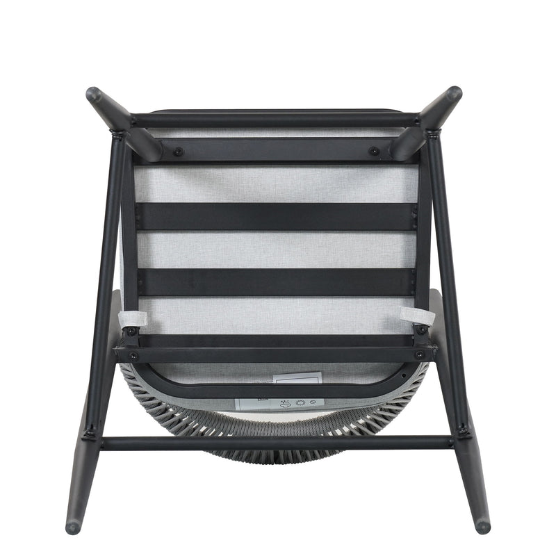 Outdoor Bar Height Metal Frame Counter Stools With Scallop Shaped Backrest & Water Resistant Cushions - R&R Furniture Gallery (Fountain Valley, CA)