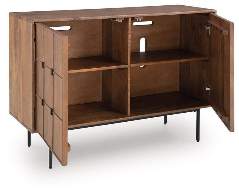 Juddins - Accent Cabinet - Brown - R&R Furniture Gallery (Fountain Valley, CA)