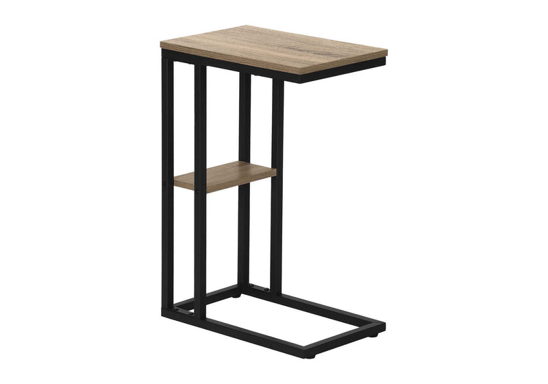 Accent Table, C - Shaped, Marble Look Contemporary & Modern Convenient Design - R&R Furniture Gallery (Fountain Valley, CA)