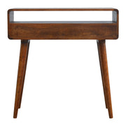 Curved Chestnut Console Table - R&R Furniture Gallery (Fountain Valley, CA)