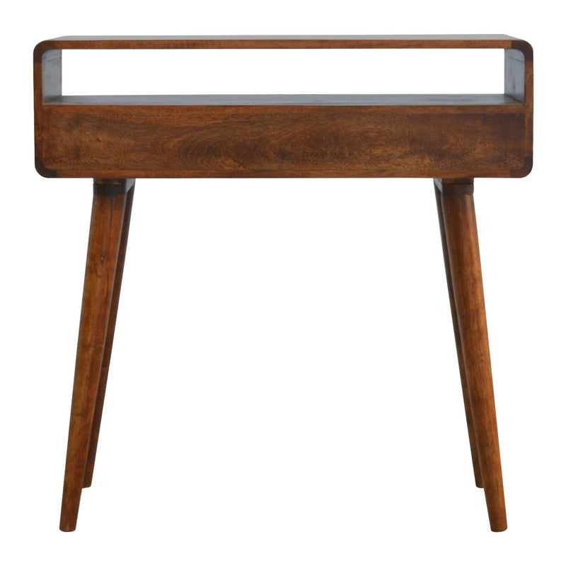 Curved Chestnut Console Table - R&R Furniture Gallery (Fountain Valley, CA)