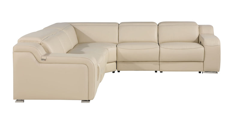 1116 - Power Reclining Italian Leather Sectional - R&R Furniture Gallery (Fountain Valley, CA)