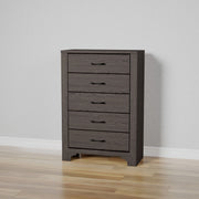 5 Drawer Dresser - Gray / Brown - R&R Furniture Gallery (Fountain Valley, CA)
