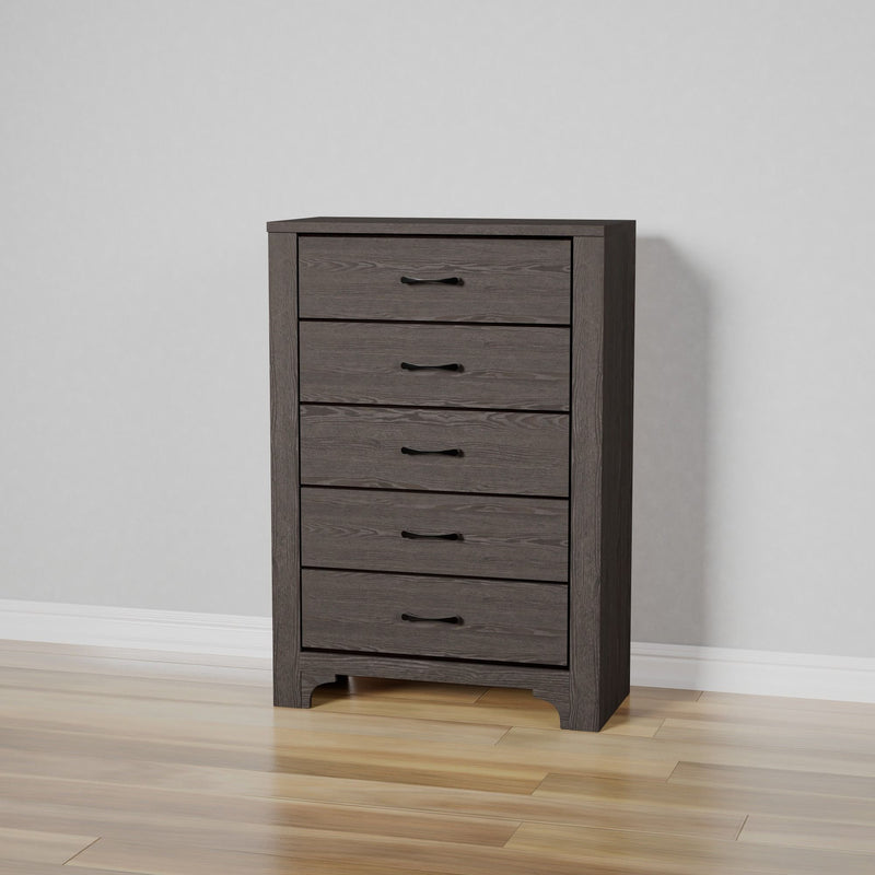 5 Drawer Dresser - Gray / Brown - R&R Furniture Gallery (Fountain Valley, CA)
