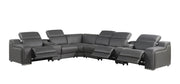 1116 - Power Reclining Italian Leather Sectional - R&R Furniture Gallery (Fountain Valley, CA)